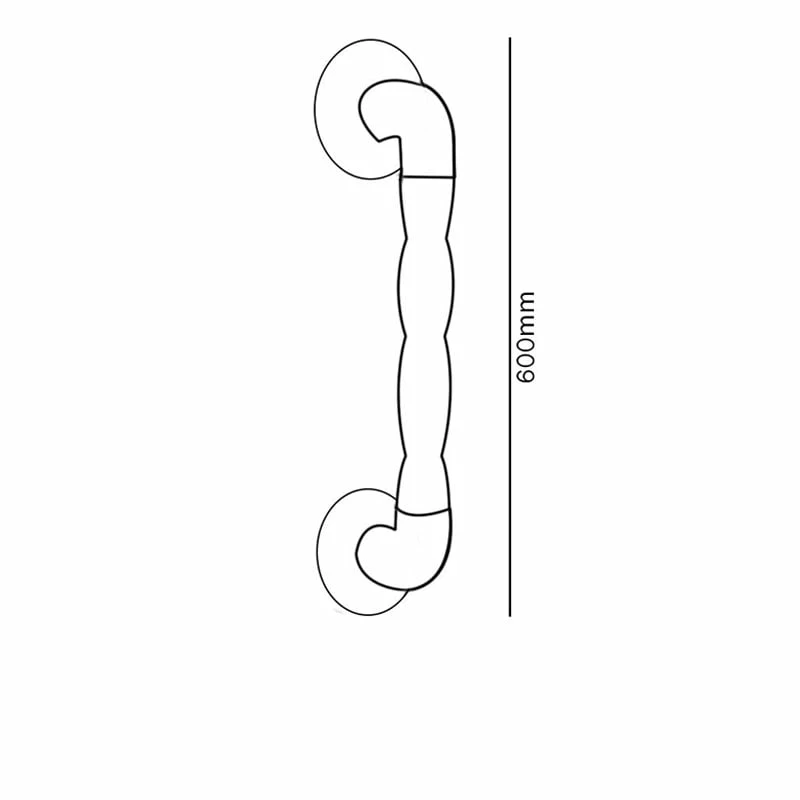 AKW 1600 Series Natural Grip 35mm Diameter Straight Grab Rail 600mm Length - Blue 4 AKW 1600 Series Natural Grip 35mm Diameter Straight Grab Rail 600mm Length - Blue - Image 2