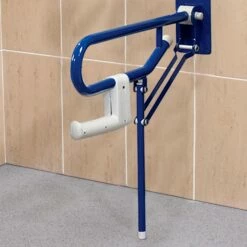 AKW 1800 Series Support Leg Folding Grab Rail 765mm Length Blue 7 AKW 1800 Series Support Leg Folding Grab Rail 765mm Length Blue -HEATANDPLUMB Sales akw 1800 series grab rail 01820bu