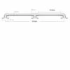 AKW 1900 Series Straight Grab Rail 610mm Length White 1 AKW 1900 Series Straight Grab Rail 610mm Length White -HEATANDPLUMB Sales akw 1900 series grab rail 01920wh 1