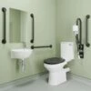 AKW Standard Close Coupled Doc M Pack Disabled Toilet - Fluted Mid-Grey 1 AKW Standard Close Coupled Doc M Pack Disabled Toilet - Fluted Mid-Grey -HEATANDPLUMB Sales akw doc m pack 28312fmg 1