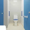 AKW Close Coupled Ambulant Doc M Pack Disabled Toilet With Grab Rails - Fluted White -HEATANDPLUMB Sales akw doc m pack 28318fwh