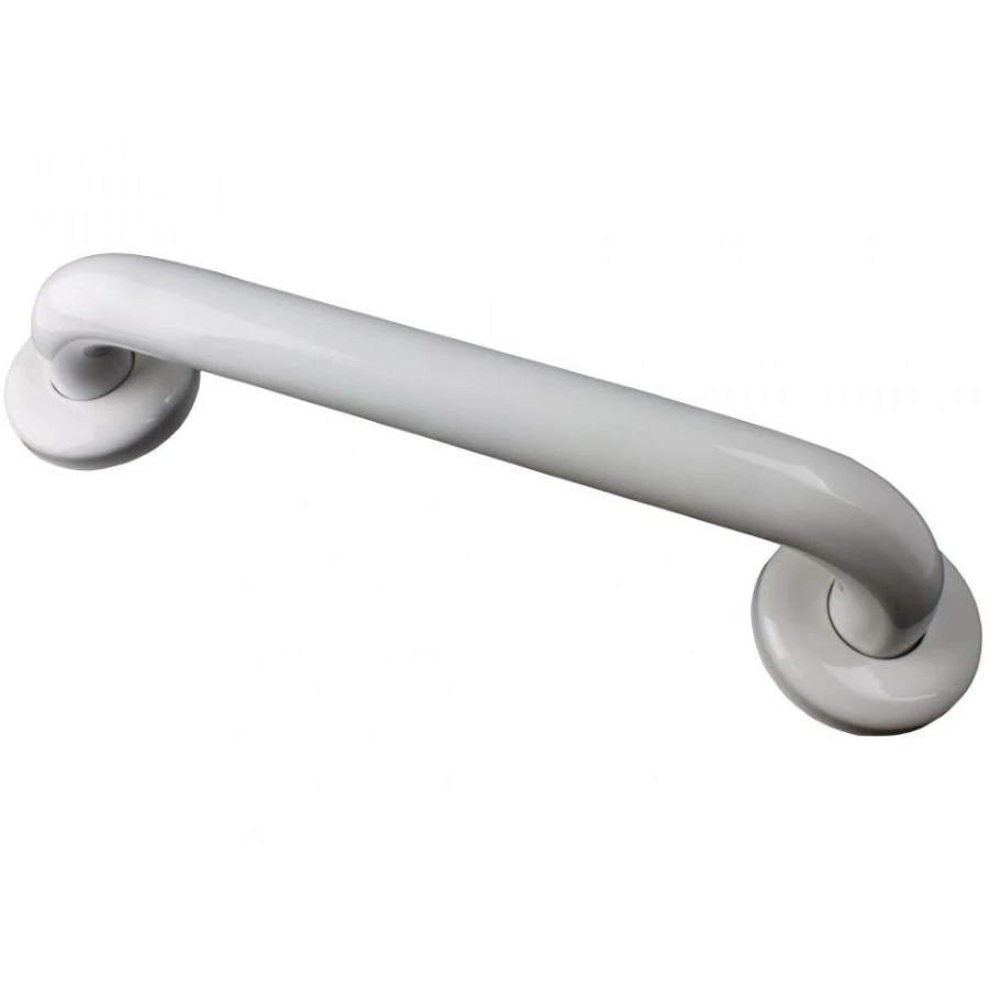 AKW Epoxy Coated Stainless Steel Grab Rail 300mm Length - White 3 AKW Epoxy Coated Stainless Steel Grab Rail 300mm Length - White