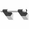 AKW Onyx 45 Duo Straight Grab Rail 300mm Length - Black/Chrome -HEATANDPLUMB Sales akw onyx grab rail 11803 ls