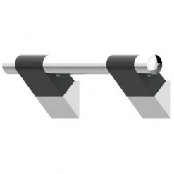AKW Onyx 45 Duo Straight Grab Rail 300mm Length - Black/Chrome