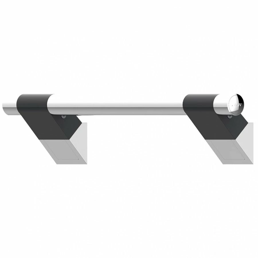AKW Onyx 45 Duo Straight Grab Rail 600mm Length - Black/Chrome 3 AKW Onyx 45 Duo Straight Grab Rail 600mm Length - Black/Chrome