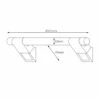 AKW Onyx 45 Straight Grab Rail 450mm Length - Chrome -HEATANDPLUMB Sales akw onyx grab rail 11835 ls 1