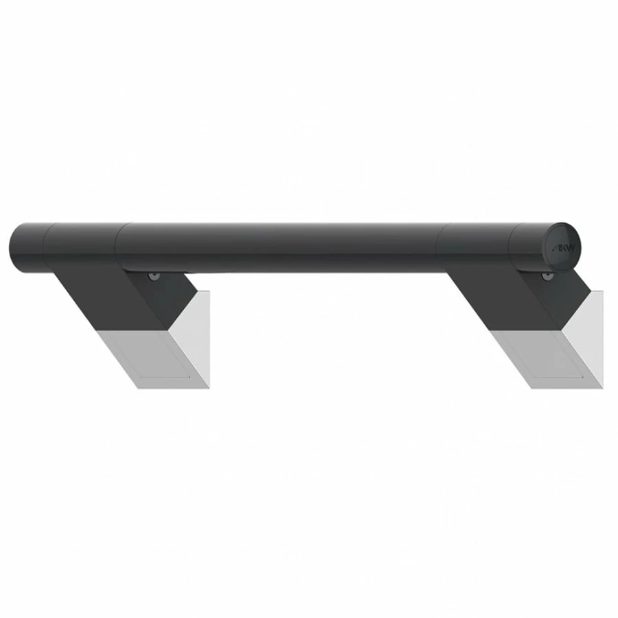 AKW Onyx 45 Straight Grab Rail 450mm Length - Black 4 AKW Onyx 45 Straight Grab Rail 450mm Length - Black - Image 2