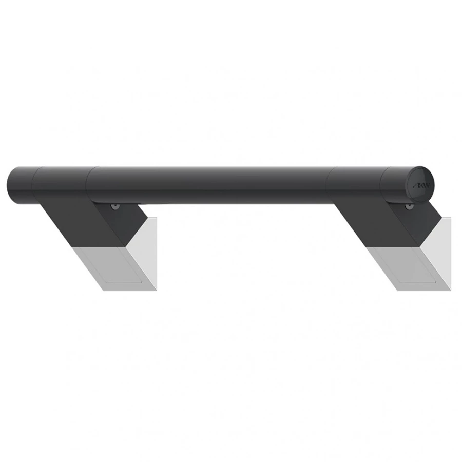 AKW Onyx 45 Straight Grab Rail 600mm Length - Black 3 AKW Onyx 45 Straight Grab Rail 600mm Length - Black