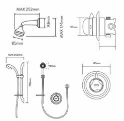 Aqualisa Aquavalve 609 Sequential Concealed Mixer Shower With Shower Kit 11 Aqualisa Aquavalve 609 Sequential Concealed Mixer Shower With Shower Kit -HEATANDPLUMB Sales aqualisa aquavalve 609 complete mixer shower c609 01t 99 40 01 1 1