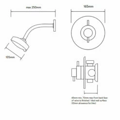 Aqualisa Aspire Dual Concealed Mixer Shower With Fixed Head 10 Aqualisa Aspire Dual Concealed Mixer Shower With Fixed Head -HEATANDPLUMB Sales aqualisa aspire dl complete mixer shower asp001cf 2
