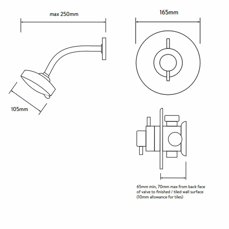 Aqualisa Aspire Dual Concealed Mixer Shower With Fixed Head 6 Aqualisa Aspire Dual Concealed Mixer Shower With Fixed Head - Image 4