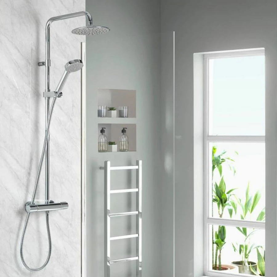 Aqualisa Midas 110 Bar Mixer Shower And Kit With Adjustable Head And Fixed Drencher 5 Aqualisa Midas 110 Bar Mixer Shower And Kit With Adjustable Head And Fixed Drencher - Image 3