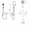 Aqualisa Midas 220 Bar Mixer Shower With Shower Kit -HEATANDPLUMB Sales aqualisa midas 220 complete mixer shower md220s 1