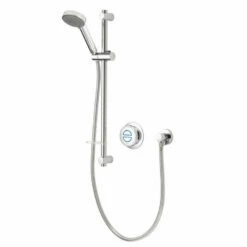 Aqualisa Quartz Classic Gravity Pumped Smart Digital Concealed Shower With Adjustable Head - Chrome