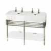 Burlington Arcade Double Basin 1200mm Wide And Stand With Glass Shelf - 2 Tap Hole 2 Burlington Arcade Double Basin 1200mm Wide And Stand With Glass Shelf - 2 Tap Hole -HEATANDPLUMB Sales arcade bathrooms traditional basin arc12002th arc24