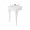 Burlington Arcade Basin 600mm Wide With Ceramic Console Legs - 2 Tap Hole -HEATANDPLUMB Sales arcade bathrooms traditional basin arc6002th arc2