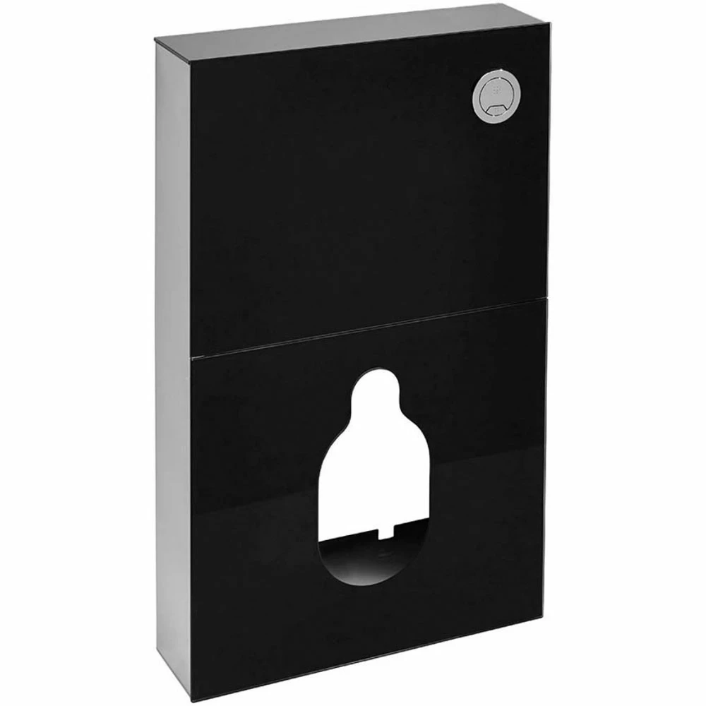 Arley Cyclone Back To Wall WC Unit 500mm Wide - Black 4 Arley Cyclone Back To Wall WC Unit 500mm Wide - Black - Image 2