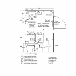 Armitage Shanks Contour 21 Doc M Pack With Close Coupled Toilet And White Rails - Right Handed