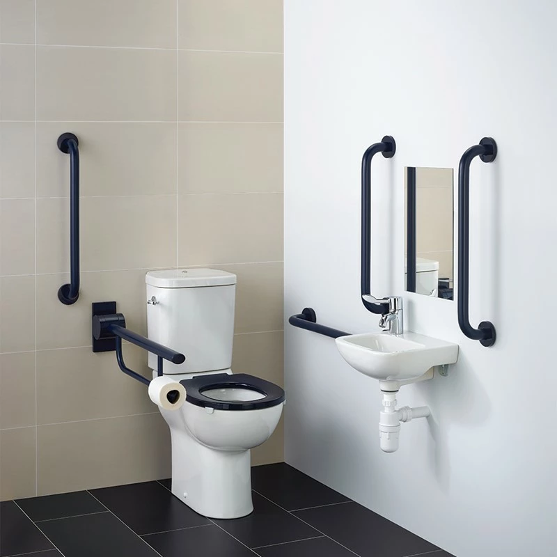 Armitage Shanks Contour 21+ Doc M Pack With Close Coupled Toilet And Blue Rail - Right Handed 3 Armitage Shanks Contour 21+ Doc M Pack With Close Coupled Toilet And Blue Rail - Right Handed