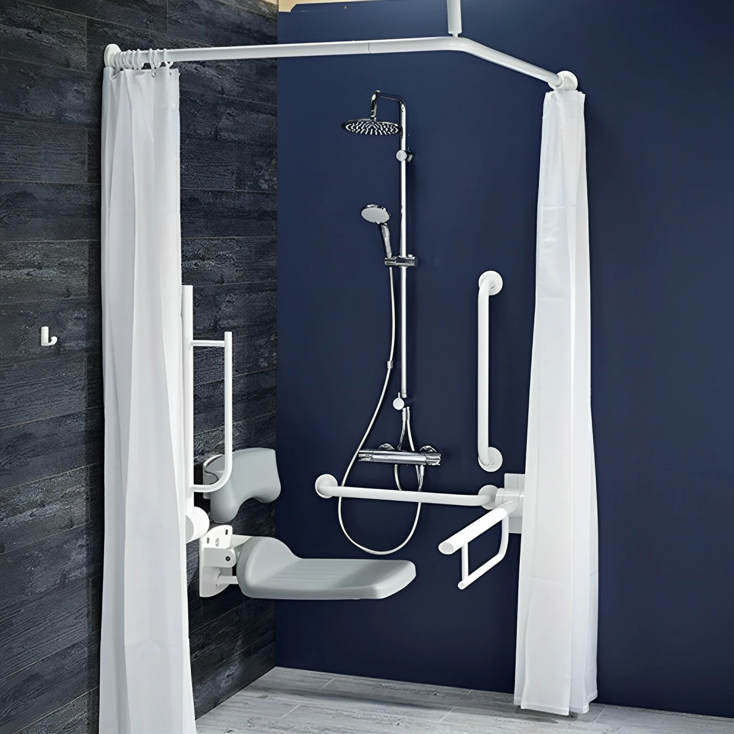 Armitage Shanks Contour 21 Doc M Pack With TMV3 Exposed Shower Valve And Dual Shower Kit - White Rails 3 Armitage Shanks Contour 21 Doc M Pack With TMV3 Exposed Shower Valve And Dual Shower Kit - White Rails