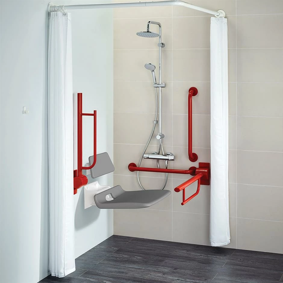 Armitage Shanks Contour 21 Doc M Pack With TMV3 Exposed Shower Valve And Dual Shower Kit - Red Rails 3 Armitage Shanks Contour 21 Doc M Pack With TMV3 Exposed Shower Valve And Dual Shower Kit - Red Rails