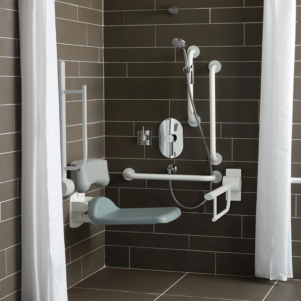 Armitage Shanks Contour 21 Shower Room Doc M Pack With Grab Rail - White 8 Armitage Shanks Contour 21 Shower Room Doc M Pack With Grab Rail - White - Image 6