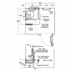 Armitage Shanks Contour 21 Shower Room Doc M Pack With Grab Rail - Blue 22 Armitage Shanks Contour 21 Shower Room Doc M Pack With Grab Rail - Blue -HEATANDPLUMB Sales armitage shanks contour 21 doc m pack s6960ac