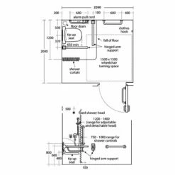 Armitage Shanks Contour 21 Shower Room Doc M Pack With Grab Rail - White 20 Armitage Shanks Contour 21 Shower Room Doc M Pack With Grab Rail - White -HEATANDPLUMB Sales armitage shanks contour 21 doc m pack s6960ac 8