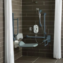 Armitage Shanks Contour 21 Shower Room Doc M Pack With Grab Rail - Charcoal -HEATANDPLUMB Sales armitage shanks contour 21 doc m pack s6960rn 1
