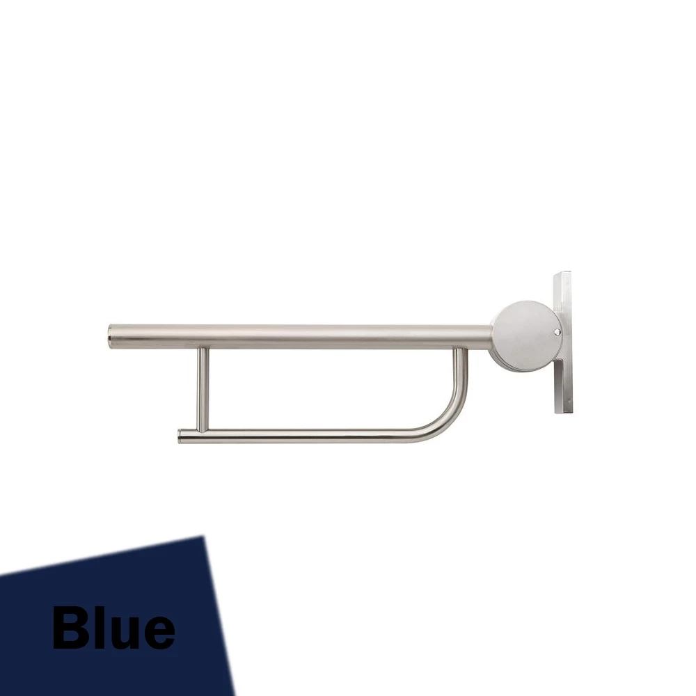 Armitage Shanks Contour 21 Hinged Arm Wall Support Grab Rail 650mm - Blue 4 Armitage Shanks Contour 21 Hinged Arm Wall Support Grab Rail 650mm - Blue - Image 2