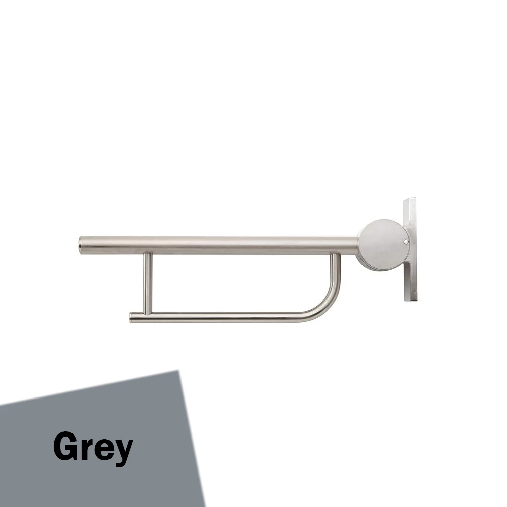 Armitage Shanks Contour 21 Hinged Arm Wall Support Grab Rail 650mm - Grey 4 Armitage Shanks Contour 21 Hinged Arm Wall Support Grab Rail 650mm - Grey - Image 2