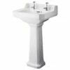 Bayswater Fitzroy Basin With Large Full Pedestal 500mm Wide 2 Tap Hole 2 Bayswater Fitzroy Basin With Large Full Pedestal 500mm Wide 2 Tap Hole -HEATANDPLUMB Sales bayswater fitzroy basin bayc007 bayc002