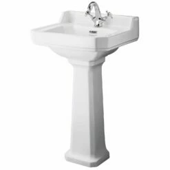 Bayswater Fitzroy Basin With Large Full Pedestal 500mm Wide 1 Tap Hole