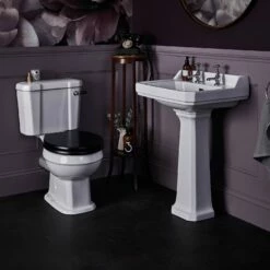 Bayswater Fitzroy Basin With Full Pedestal 500mm Wide 1 Tap Hole 9 Bayswater Fitzroy Basin With Full Pedestal 500mm Wide 1 Tap Hole -HEATANDPLUMB Sales bayswater fitzroy bathroom suite baypk034 1