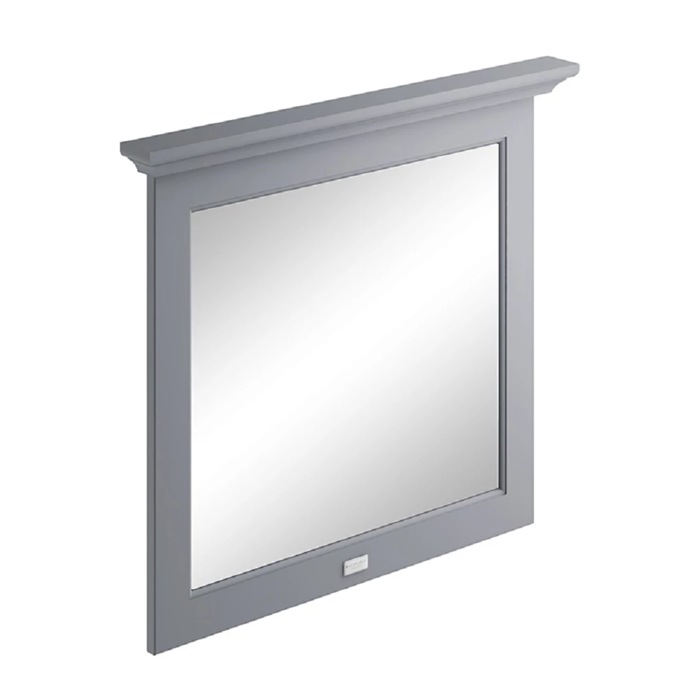 Bayswater Flat Bathroom Mirror 800mm Wide - Plummett Grey 4 Bayswater Flat Bathroom Mirror 800mm Wide - Plummett Grey - Image 2