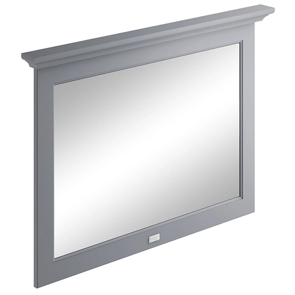 Bayswater Flat Bathroom Mirror 1000mm Wide - Plummett Grey 3 Bayswater Flat Bathroom Mirror 1000mm Wide - Plummett Grey