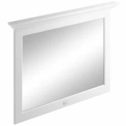 Bayswater Flat Bathroom Mirror 1000mm Wide - Pointing White