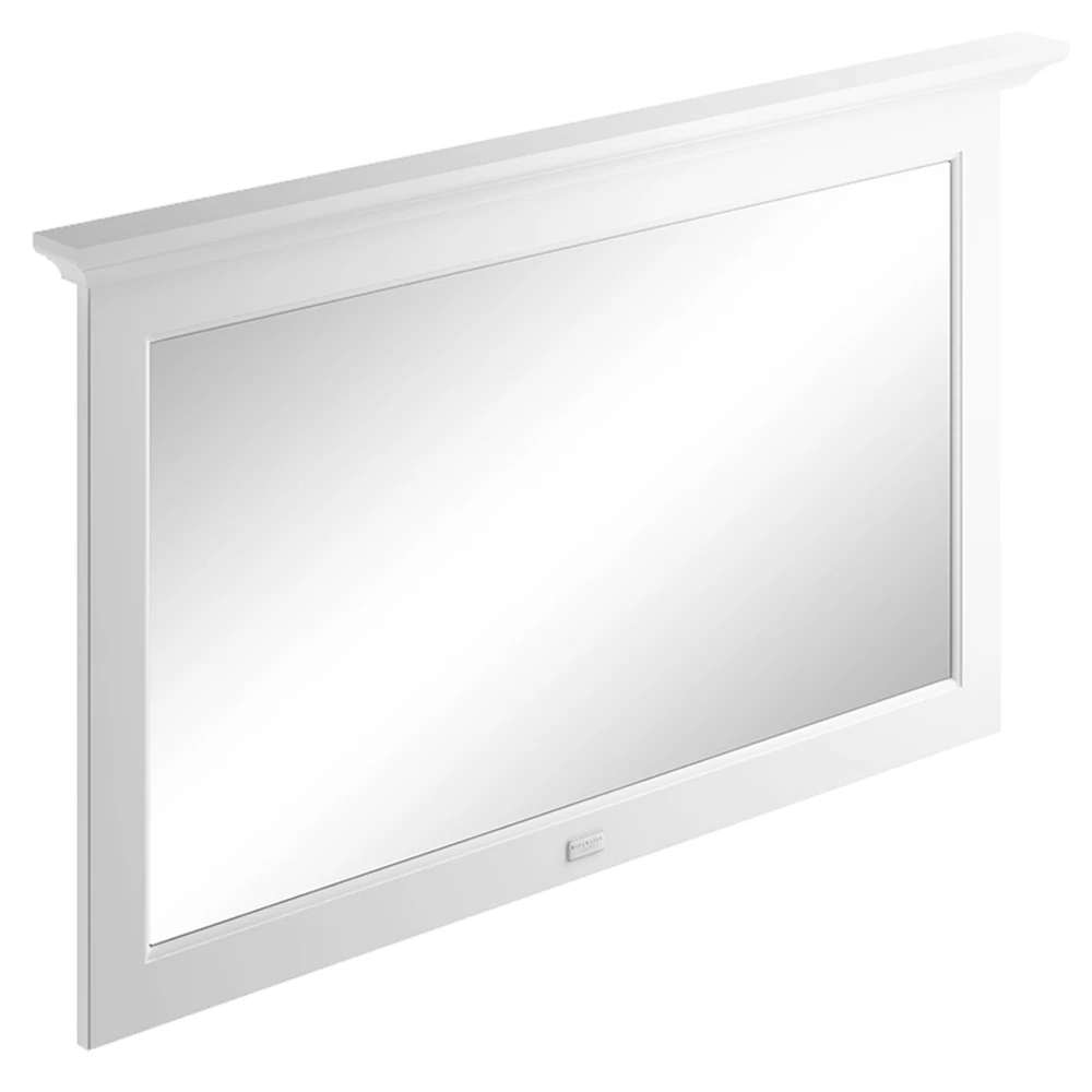Bayswater Flat Bathroom Mirror 1200mm Wide - Pointing White 4 Bayswater Flat Bathroom Mirror 1200mm Wide - Pointing White - Image 2