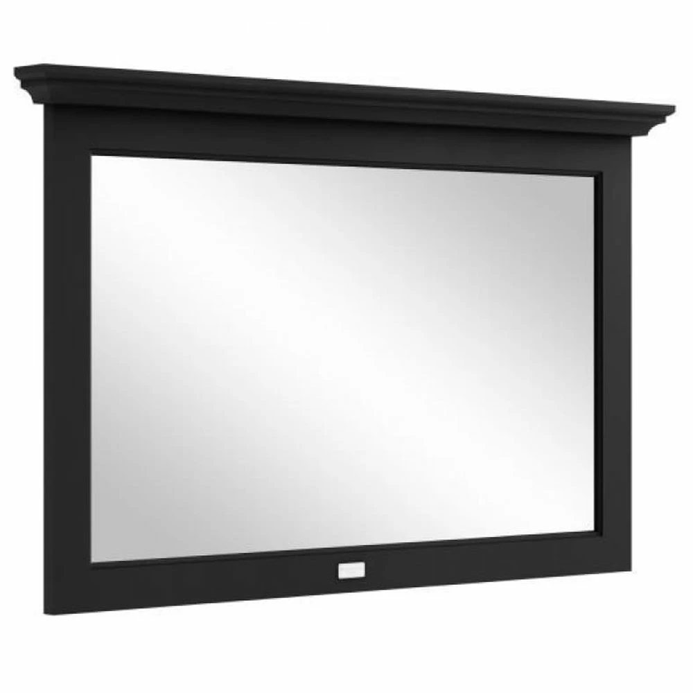 Bayswater Flat Bathroom Mirror 1200mm Wide - Matt Black 4 Bayswater Flat Bathroom Mirror 1200mm Wide - Matt Black - Image 2