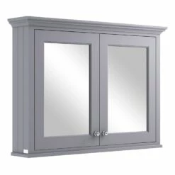Bayswater Plummett Grey Bathroom Cabinet 750mm High X 1050mm Wide