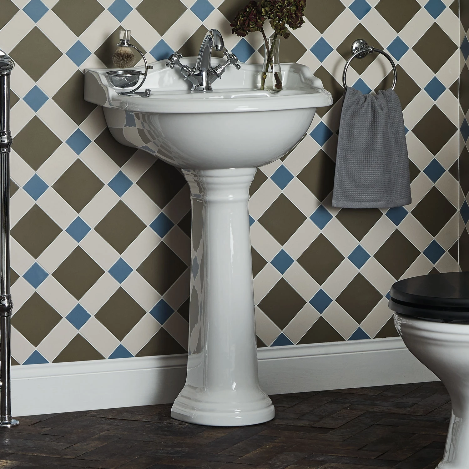 Bayswater Porchester Basin With Full Pedestal 500mm Wide 1 Tap Hole 7 Bayswater Porchester Basin With Full Pedestal 500mm Wide 1 Tap Hole - Image 5