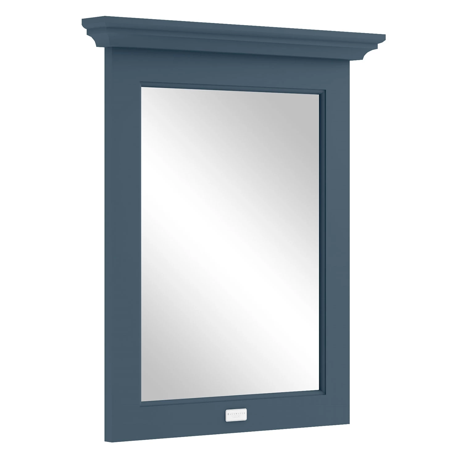 Bayswater Flat Bathroom Mirror 600mm Wide - Stiffkey Blue 4 Bayswater Flat Bathroom Mirror 600mm Wide - Stiffkey Blue - Image 2