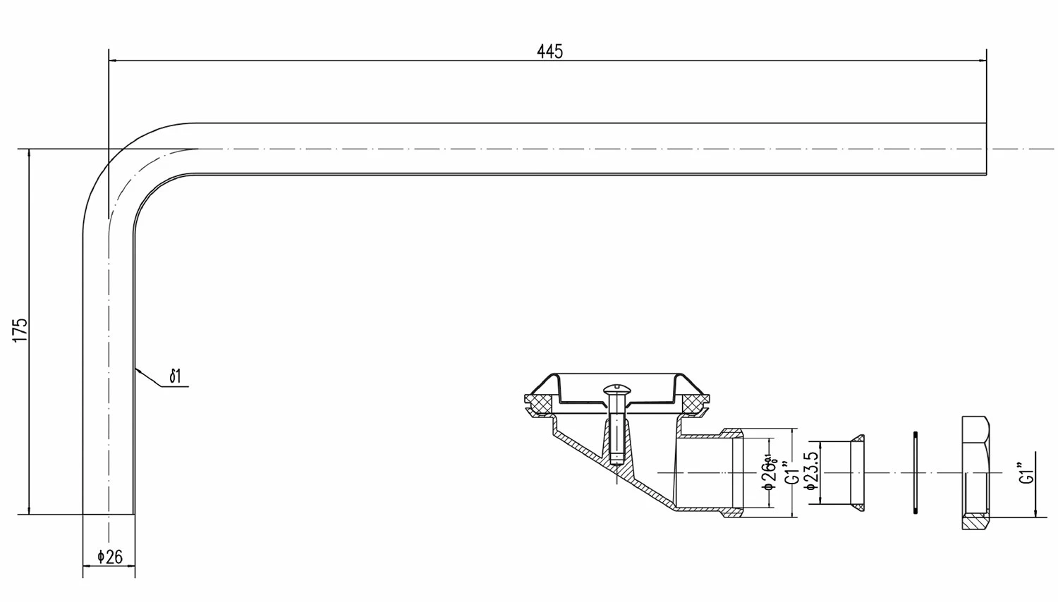 Bayswater Traditional Exposed Bath Waste With Plug And Chain Chrome - Slotted 4 Bayswater Traditional Exposed Bath Waste With Plug And Chain Chrome - Slotted - Image 2