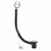 Bayswater Traditional Bath Waste And Overflow With Plug And Chain Chrome - Slotted