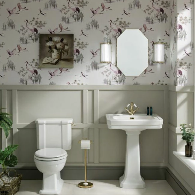 Bayswater Victrion Basin With Full Pedestal 640mm Wide - 1 Tap Hole 5 Bayswater Victrion Basin With Full Pedestal 640mm Wide - 1 Tap Hole - Image 3