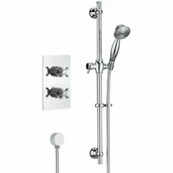 Bristan 1901 Dual Concealed Mixer Shower With Shower Kit -HEATANDPLUMB Sales bristan 1901 complete mixer shower 1901 shwr pk 1