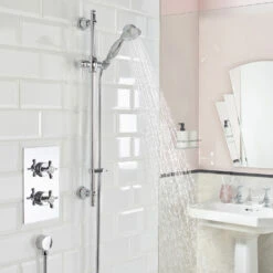Bristan 1901 Dual Concealed Mixer Shower With Shower Kit -HEATANDPLUMB Sales bristan 1901 complete mixer shower 1901 shwr pk 7