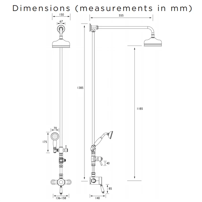 Bristan 1901 Sequential Exposed Mixer Shower With Shower Kit And Fixed Head 3 Bristan 1901 Sequential Exposed Mixer Shower With Shower Kit And Fixed Head