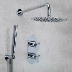 Bristan Alp Dual Concealed Mixer Shower With Shower Kit And Fixed Head