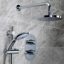 Bristan Artisan Dual Concealed Mixer Shower With Shower Kit And Fixed Head